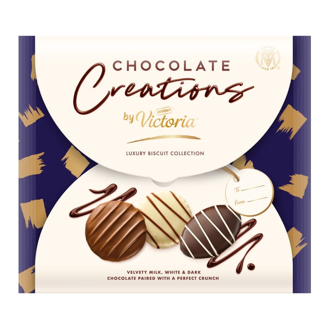 McVitie’s Victoria Chocolate Creations – Luxury Biscuit Collection (Milk, White & Dark Chocolate)