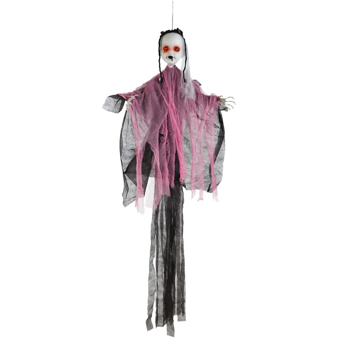 Haunted House Light Up Hanging Ghost Girl