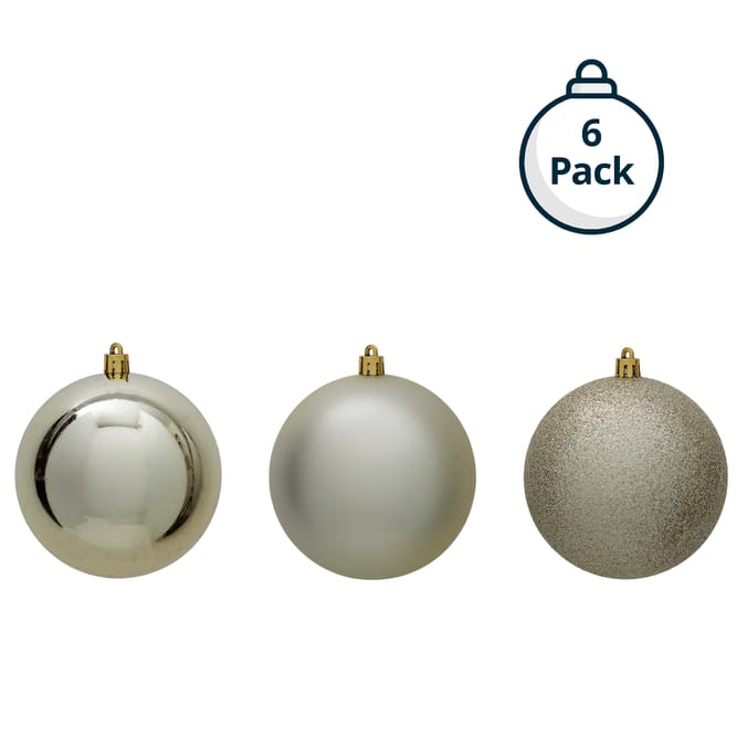 Classic Christmas Bauble Set – Shatterproof Tree Ornaments with Glossy, Matte & Glitter Finishes