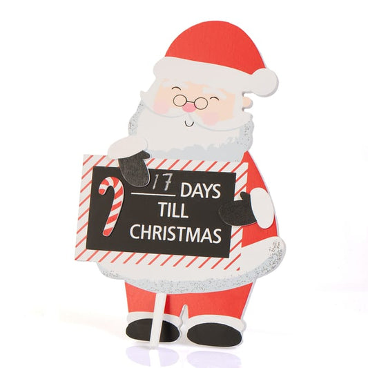 Santa Christmas Countdown Sign