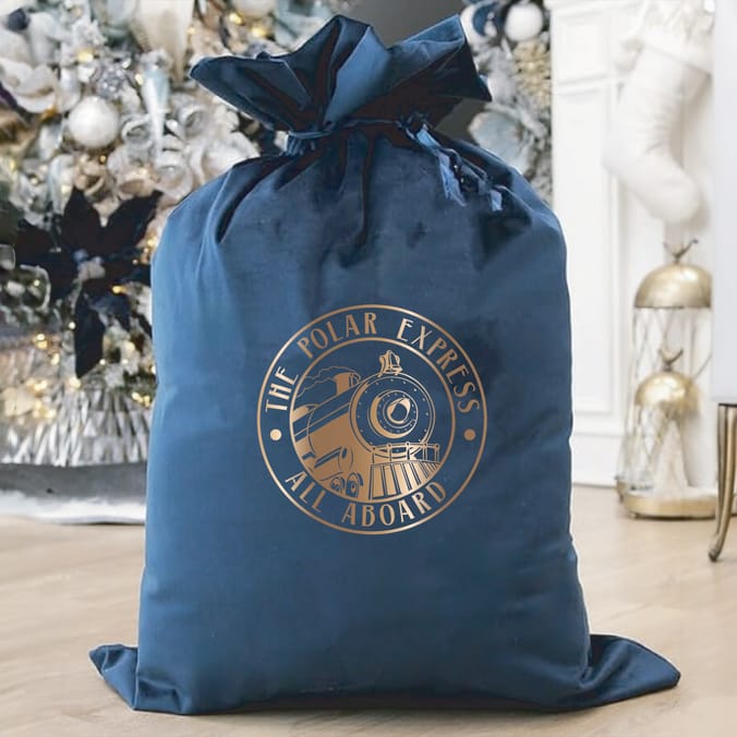 Polar Express Christmas Gift Sack – Reusable Festive Present Bag