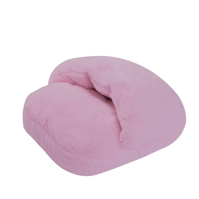 Ultra-Soft Plush Foot Warmer Slipper Bed – Cozy Heated-Feel Fleece Pocket for Relaxing Warmth