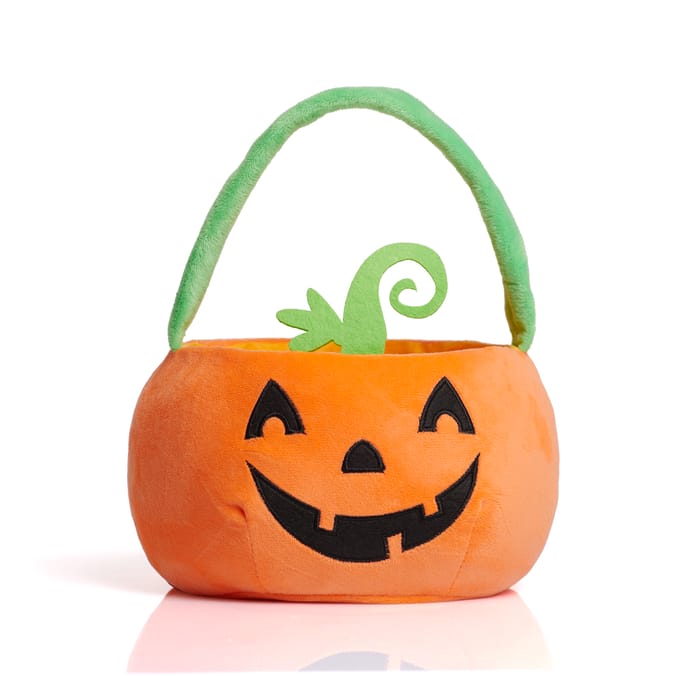 Hallow Scream Halloween Plush Bucket - Pumpkin