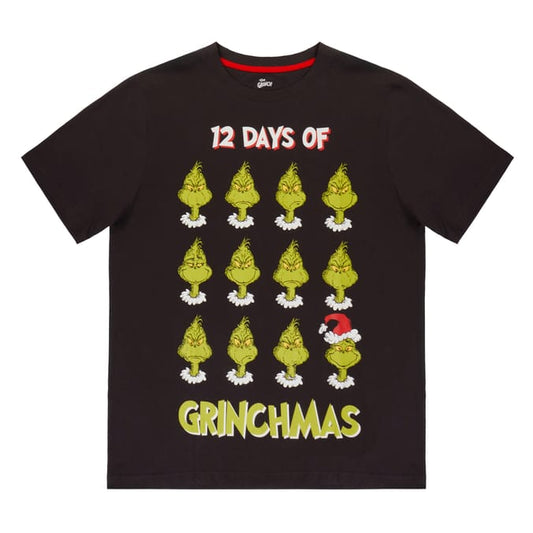 Men’s “12 Days of Grinchmas” Christmas T-Shirt – Official Grinch Graphic Teec