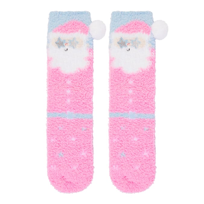 Children’s Festive Fuzzy Christmas Socks
