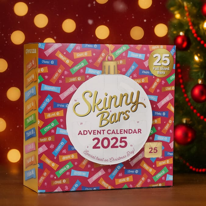 Skinny Bars Advent Calendar 2025 – 25 Full-Sized Bars