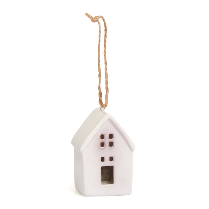 Winter Lux Light Up Ceramic House