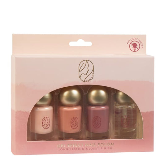 Soleene Gel Effect Nail Polish Set – Long-Lasting Glossy Finish (No Light Needed)
