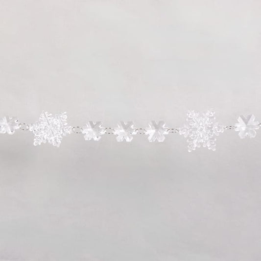 Frosted Spirit Acrylic Snowflake Christmas Garland