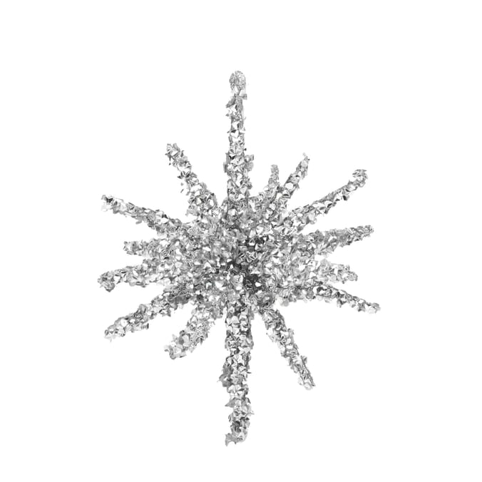 Glitter Starburst Hanging Ornament – Sparkling 3D Christmas Decoration for Tree, Ceiling & Event Décor