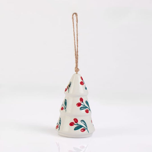 Winter Charm Ceramic Handing Tree Decoration