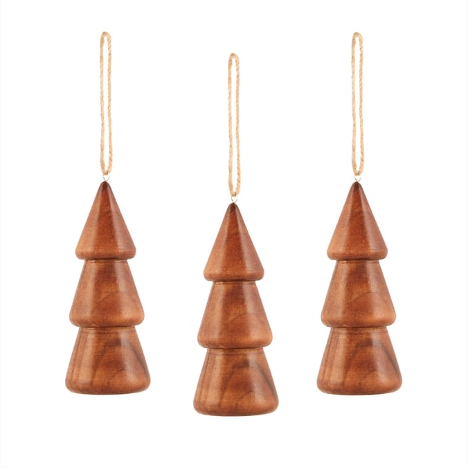 Winter Luxe Christmas Tree Decoration 3 Pack