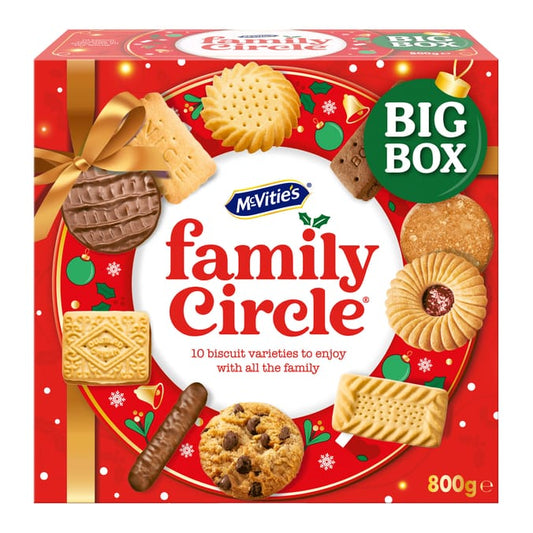 McVitie’s Family Circle Big Box 800g – 10 Biscuit Varieties for Sharing