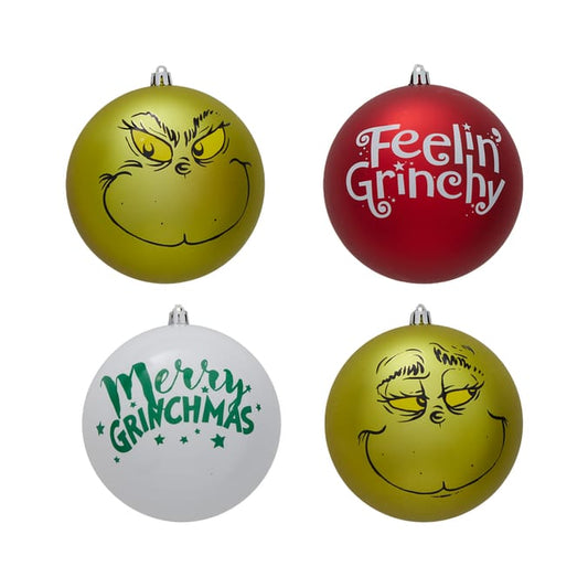 The Grinch Giant Baubles 4 Pack