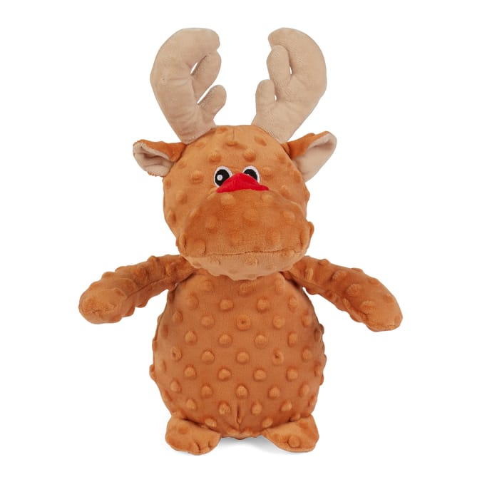 Reindeer Plush Dog Toy – Soft & Festive Christmas Pet Toy