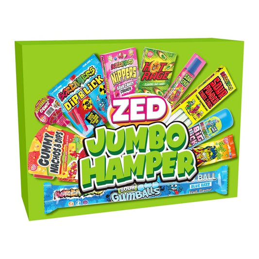 ZED Jumbo Sour Candy Hamper – Mega Assortment Gift Box for Kids & Adults