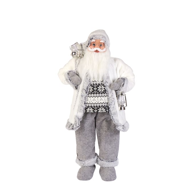 Luxury Standing Santa Claus Figurine – Festive Decorative Holiday Display