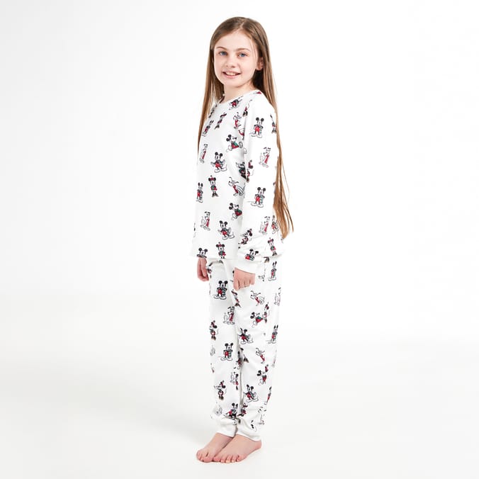 Girls Mickey Mouse Pajama Set – Soft Cotton Disney Sleepwear for Kids