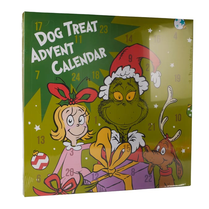 Grinch Dog Treat Advent Calendar – 24 Christmas Countdown Treats for Dogs