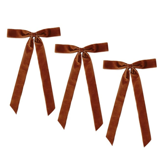 Premium Velvet & Fabric Bow Decorations – Elegant Hanging Ribbon Bows for Christmas Trees, Wreaths, Gifts & Home Decor