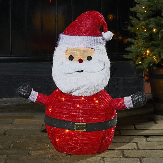 Prestige LED Collapsible Light Up Santa 2ft