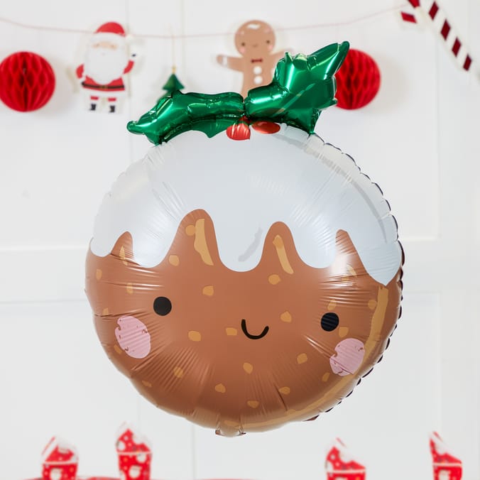 Festive Christmas Character Foil Balloon – Holiday Party Decoration