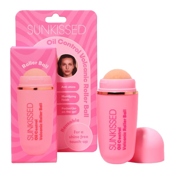 Sunkissed Oil Control Volcanic Roller Ball – Shine Absorbing Face Tool
