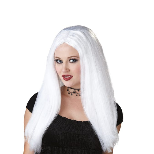 Hallow Scream Adult Witch Wig - White