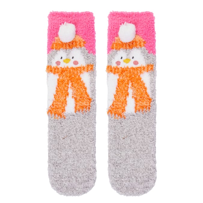 Children’s Festive Fuzzy Christmas Socks