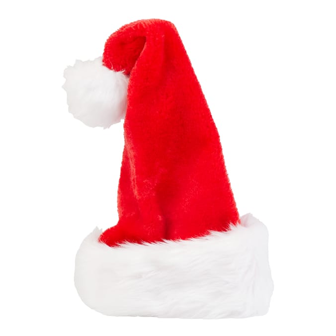 Classic Plush Santa Claus Hat – Soft Red & White Christmas Cap for Adults & Kids