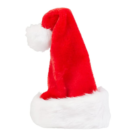 Classic Plush Santa Claus Hat – Soft Red & White Christmas Cap for Adults & Kids