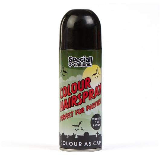 Halloween Coloured Hair Spray - Black