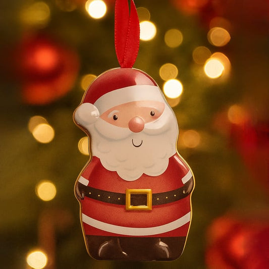 Santa Hanging Tin with Festive Treats
