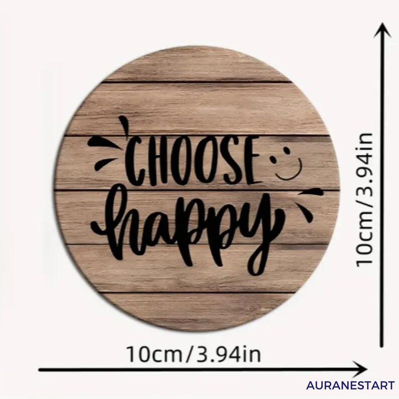 Inspirational Quotes Wooden Coasters: Home Decor, Set of 8