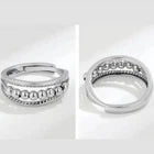 Sterling Silver Adjustable Fidget Beads Ring, Anxiety Relief Ring for Women