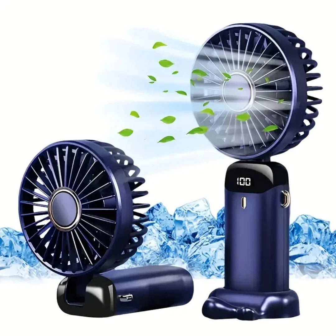 HandHeld Fan USB Rechargeable Fans 5 Speeds Mini Fan Foldable Desktop New