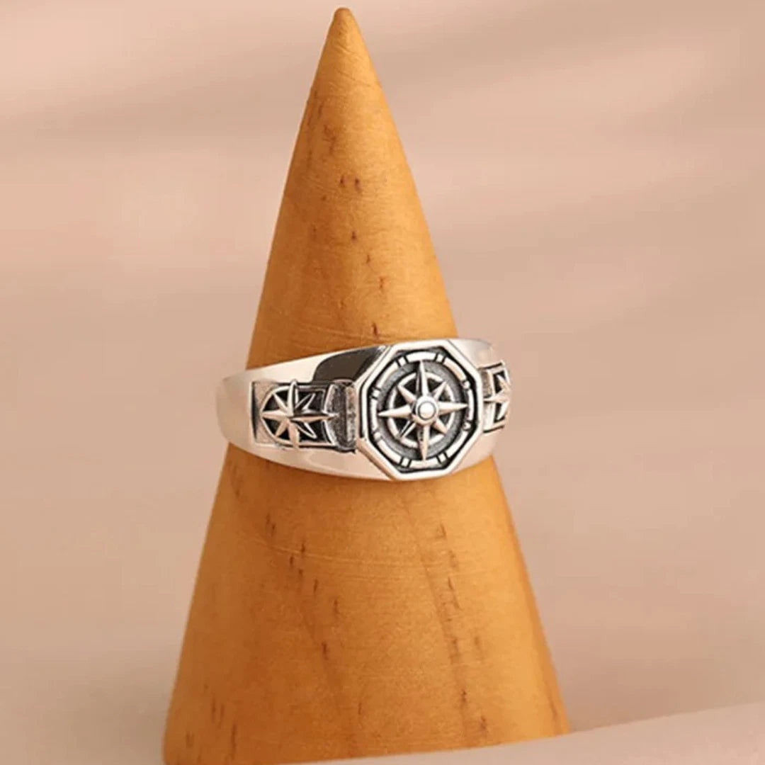 Poseidon Star Retro Hip-Hop Adjustable Gothic Ring | Trendy Open Fashion Ring