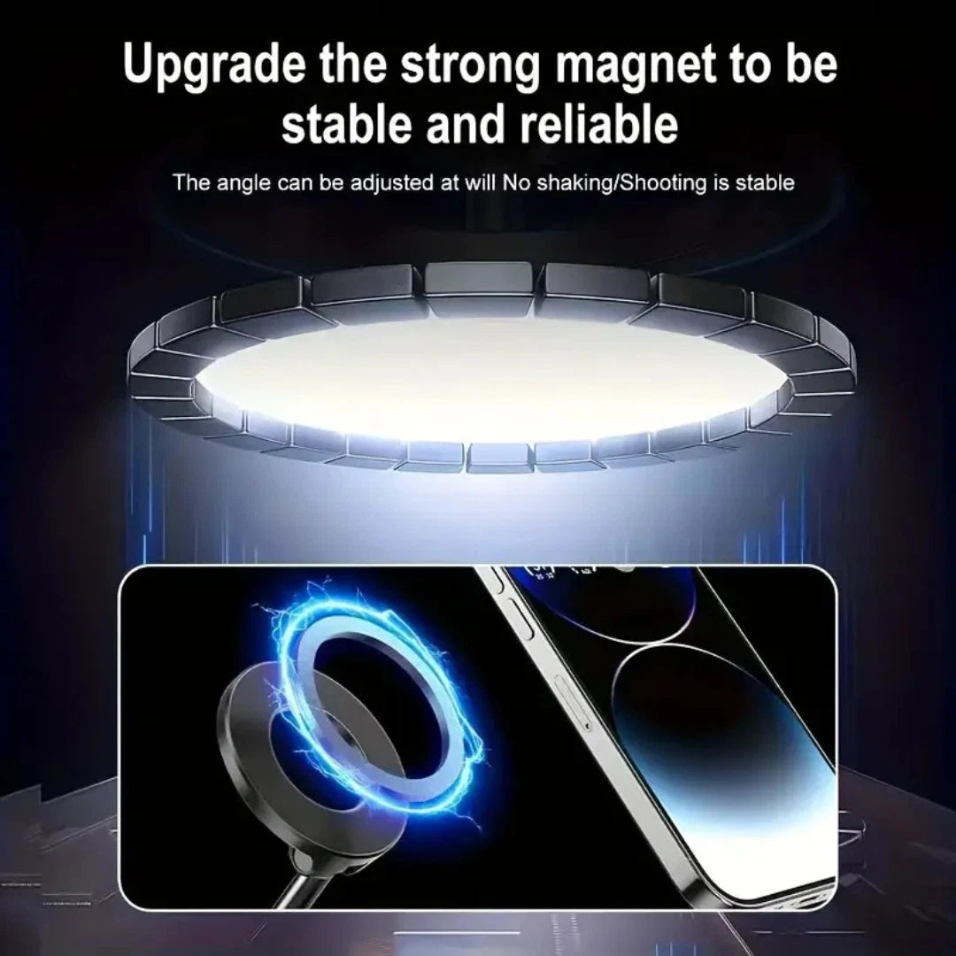 Strong Magnetic Phone Holder For Car 360° Rotation Foldable Phone Mount Bracket