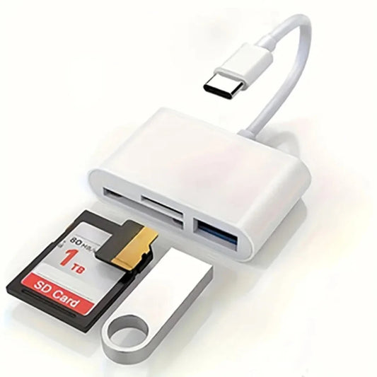 USB C SD Card Reader Micro SD to Type C OTG Adapter for SDHC SDXC TF