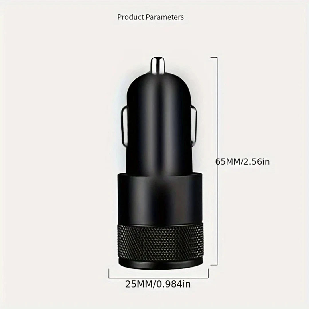Fast Car Charger 2 USB Port Type C Universal Socket Adapter For iPhone Samsung
