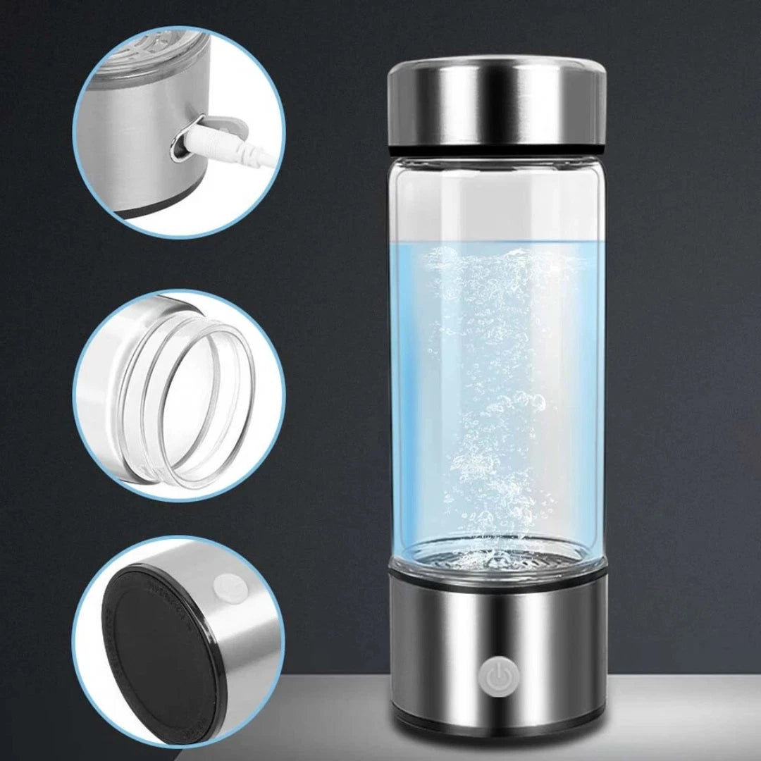 Hydrogen Water Bottle 420ml Portable Hydrogen Rich Generator Water Ionizer Maker