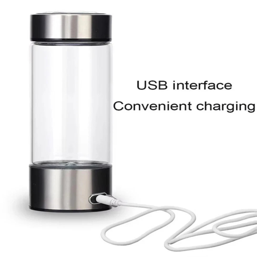 Hydrogen Water Bottle Portable Generator 420 ml rechargeable best quality UK