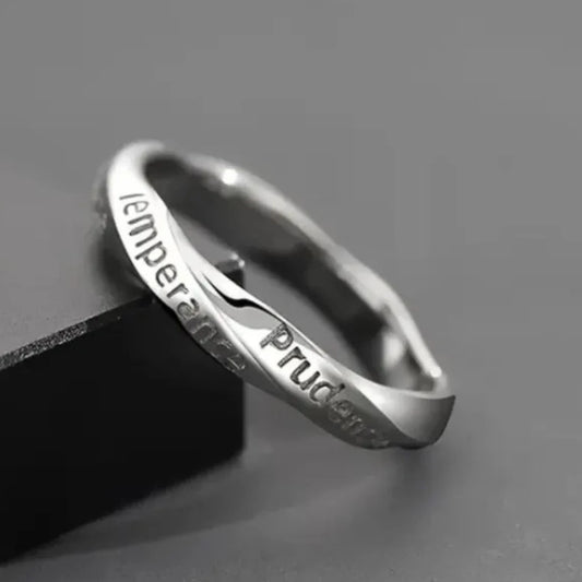 Sterling Silver Antique Silvery minimalist irregular shape ring, Artisan Ring