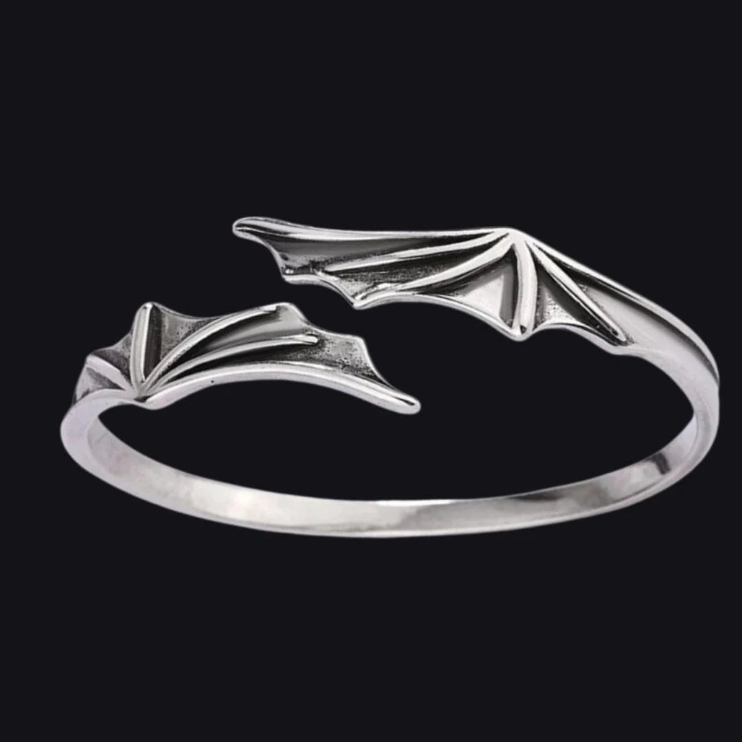 Vintage Vampire Devil Bracelet, Demon Bat Wing, Adjustable Gothic Bracelet