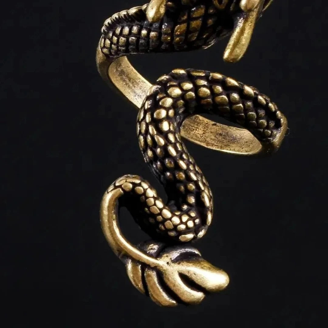 Adjustable Dragon Ring for Men/Women, Chunky Dragon, Vintage Dragon Ring, Boho