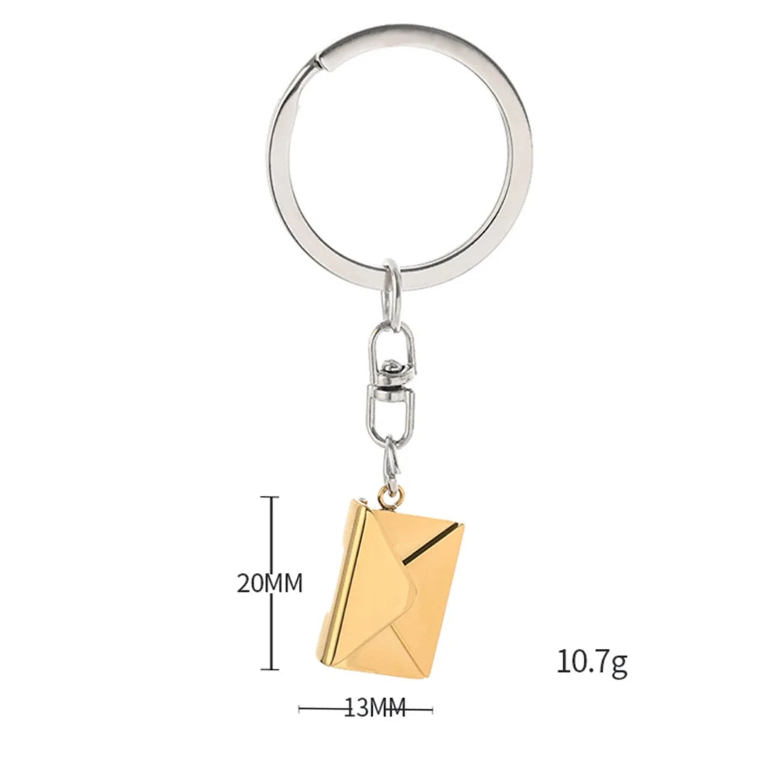 Love Letter Envelope Key Ring Sweet Key Chains DIY Jewelry Gifts