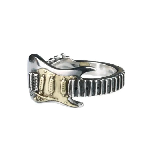 Adjustable Guitar Ring Men and Women, Rock Music Ring, Punk Vintage Guitar Ring
