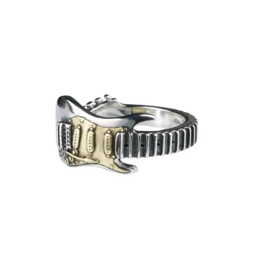 Adjustable Guitar Ring Men and Women, Rock Music Ring, Punk Vintage Guitar Ring