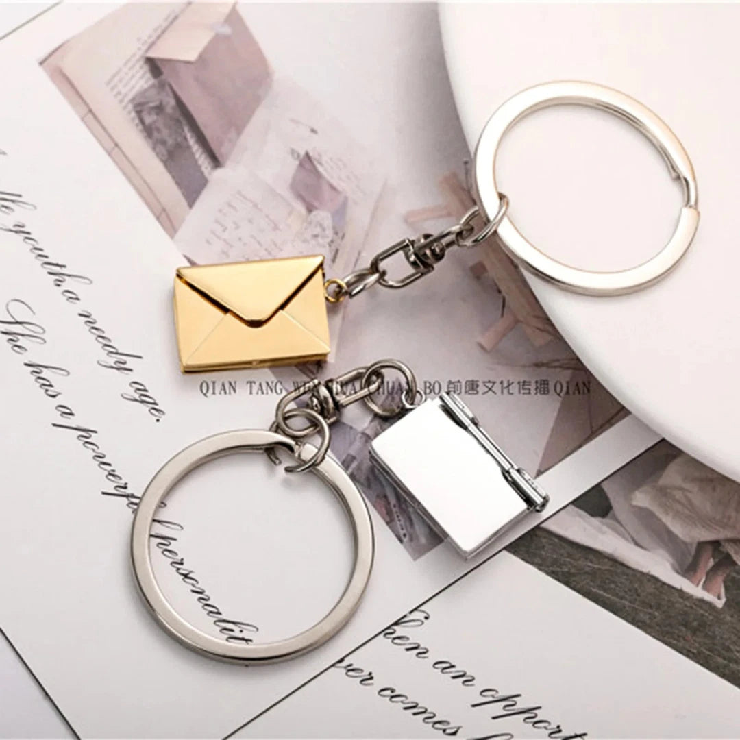 Love Letter Envelope Key Ring Sweet Key Chains DIY Jewelry Gifts
