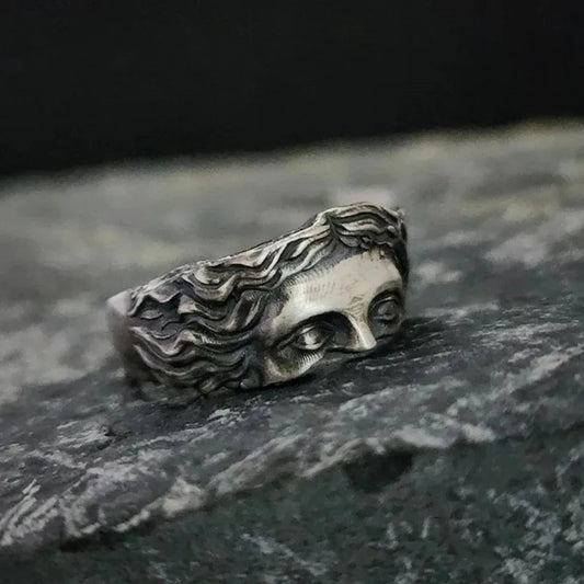V For Vendetta Mask Movie Anonymous Chunky Biker Ring Mens Women Stainless Steel